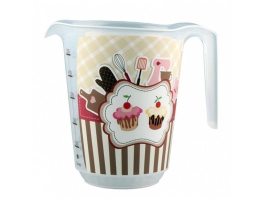 Контейнеры для продуктов БЫТПЛАСТ емкость мерная 0.65 с декором с12643